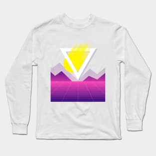 Retro 80s Graphic Design Long Sleeve T-Shirt